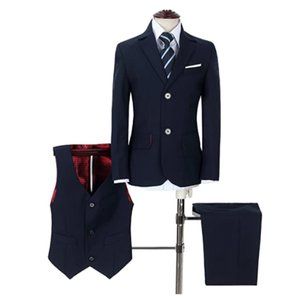 Boys Colorful Formal Suits Slim Fit Dresswear Suit Set